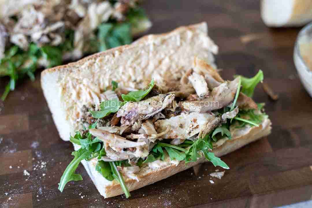Leftover Roasted Chicken Sandwich