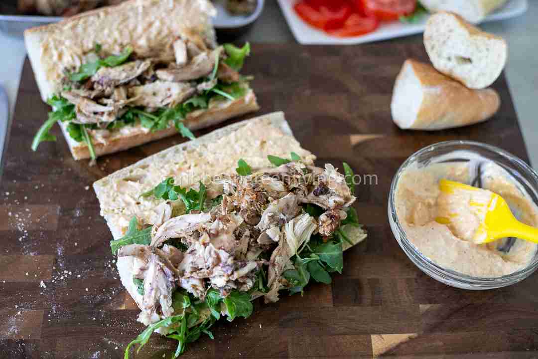 Leftover Roasted Chicken Sandwich 5