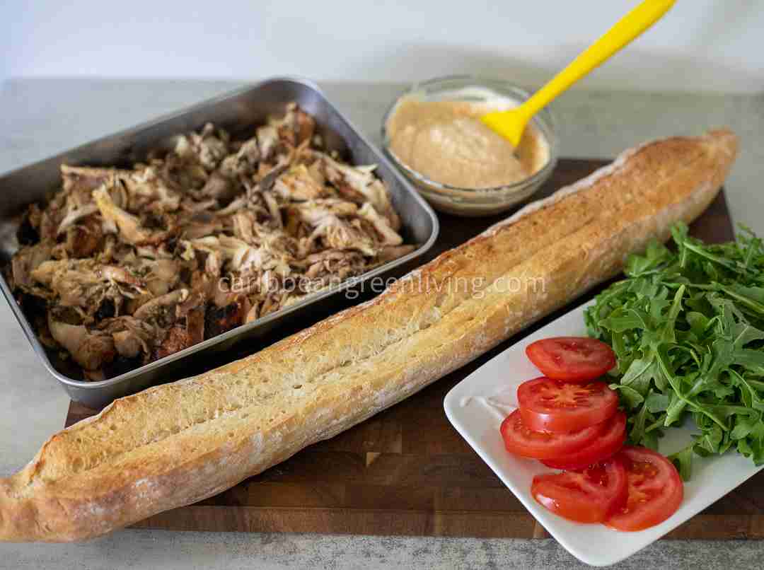 Leftover Roasted Chicken Sandwich