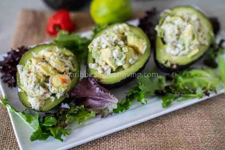 Avocado with Crab Salad