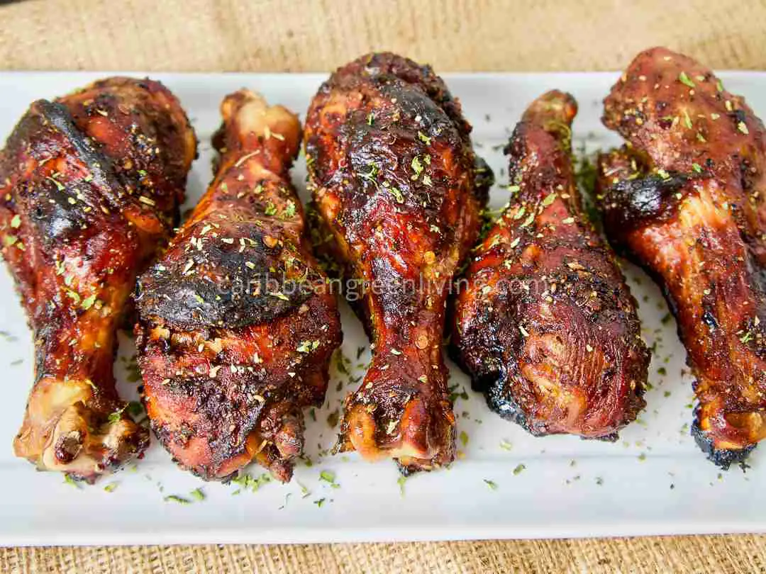 Roasted Chicken with Epis and Djon Djon