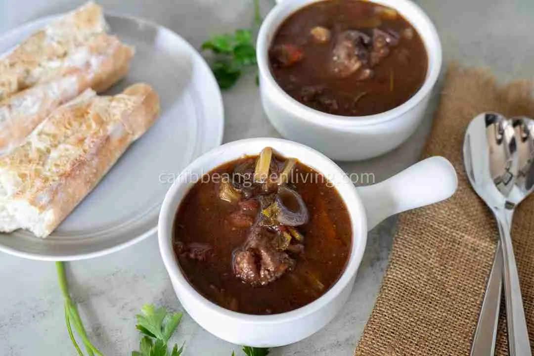 Caribbean-Style Fish Soup with Leeks and Red Wine