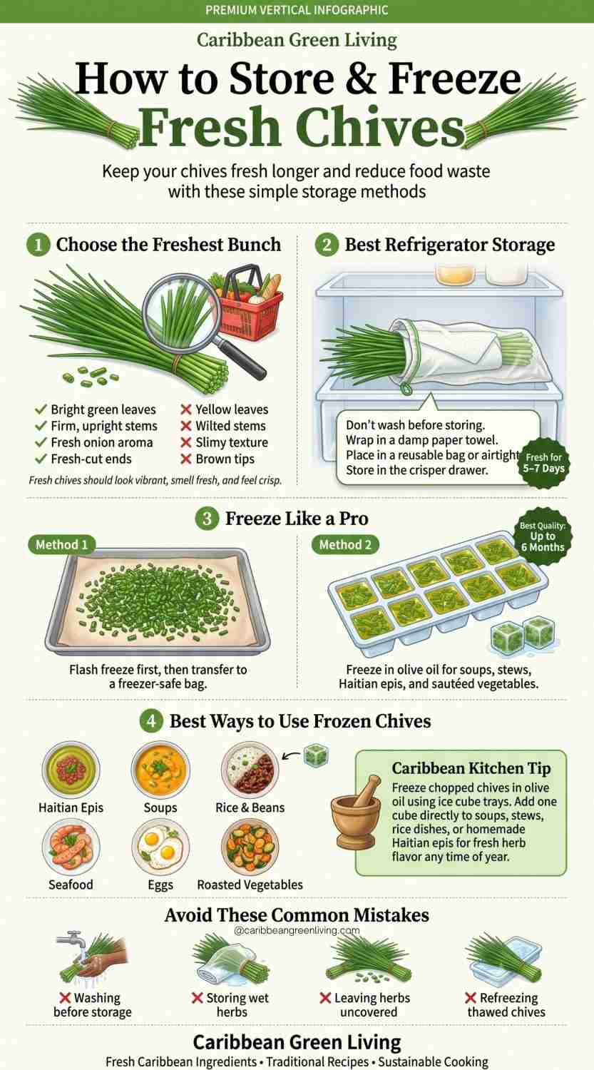How to Store and Freeze Chives