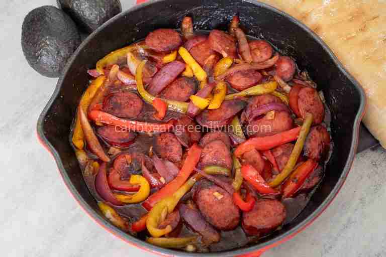 Sausage and Peppers Sandwich – A Caribbean-Inspired Quick Lunch