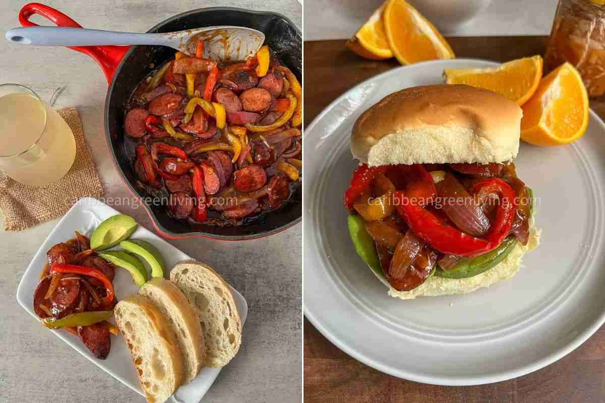 Sausage and Peppers Sandwich – A Caribbean-Inspired Quick Lunch 1 Sausage and Peppers Sandwich – A Caribbean-Inspired Quick Lunch