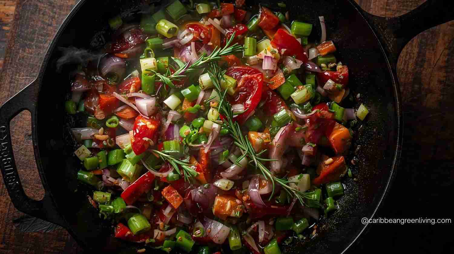 Sautéing Caribbean Vegetables & Herbs Like a Pro