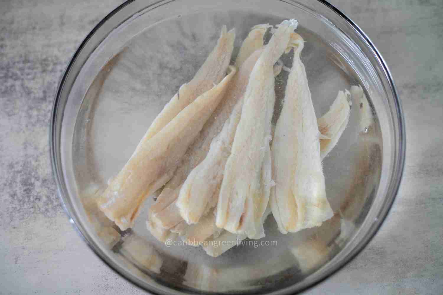 Desalting Codfish
