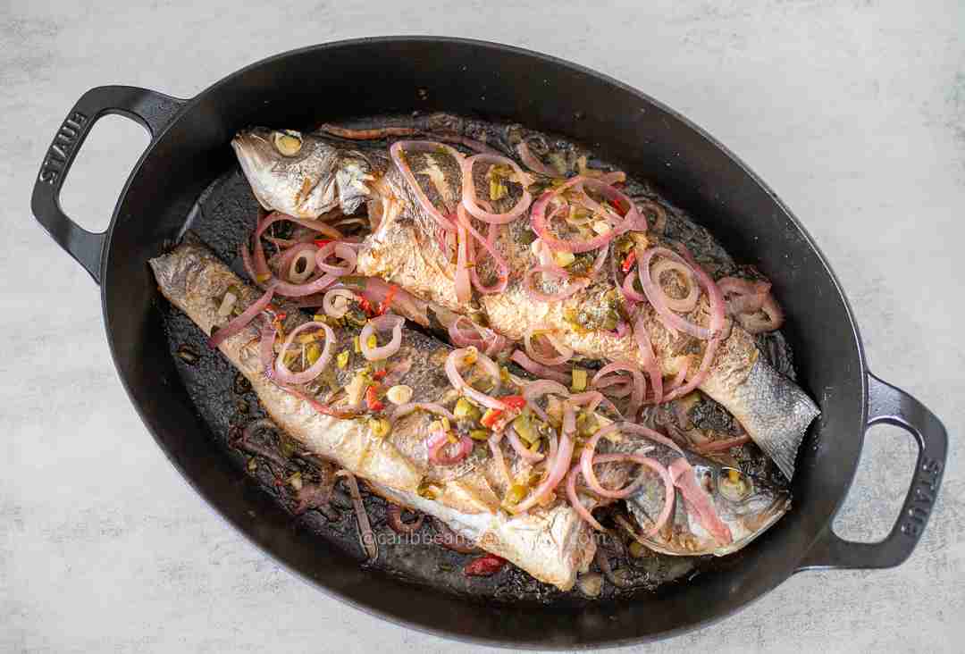 Crispy Skin Branzino with White Wine Lemon Sauce 3
