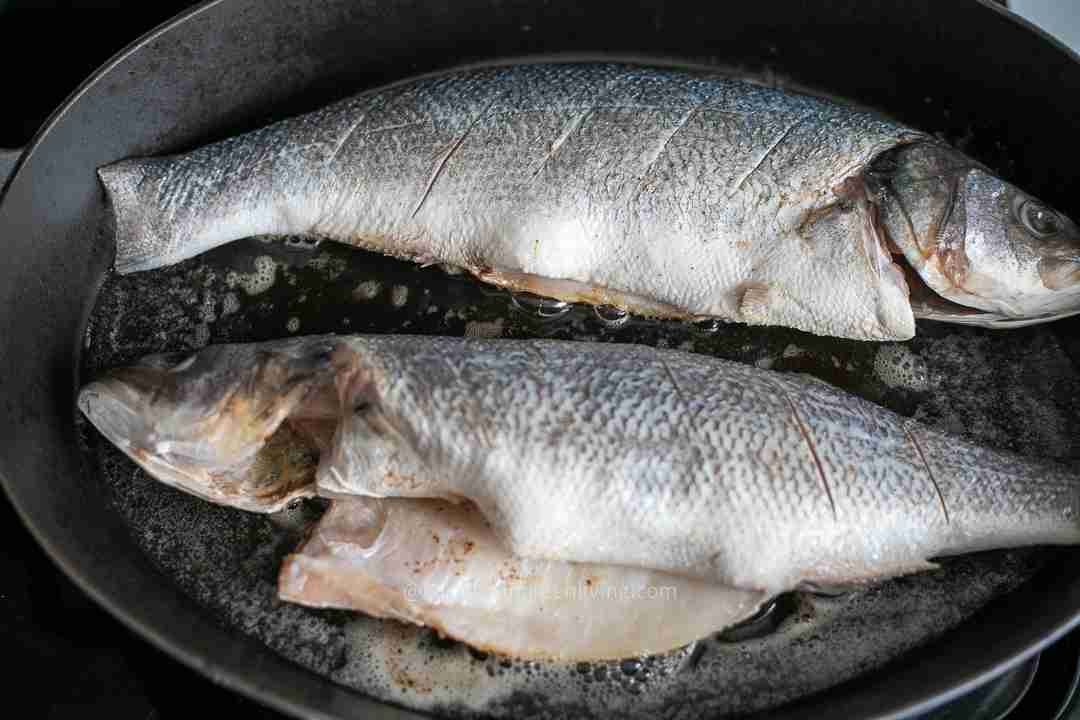 Crispy Skin Branzino with White Wine Lemon Sauce 6