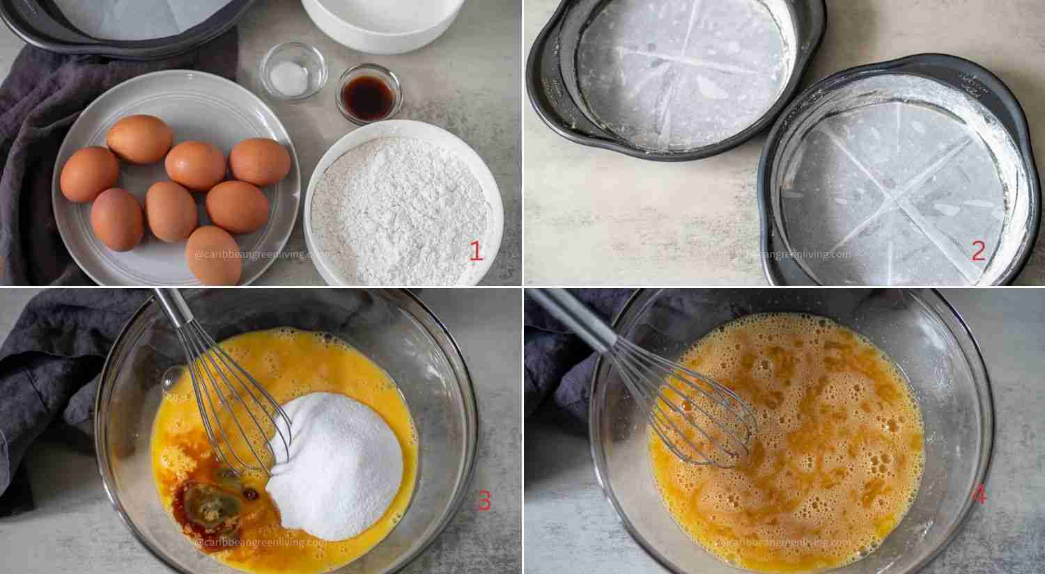 Genoise Cake - prep