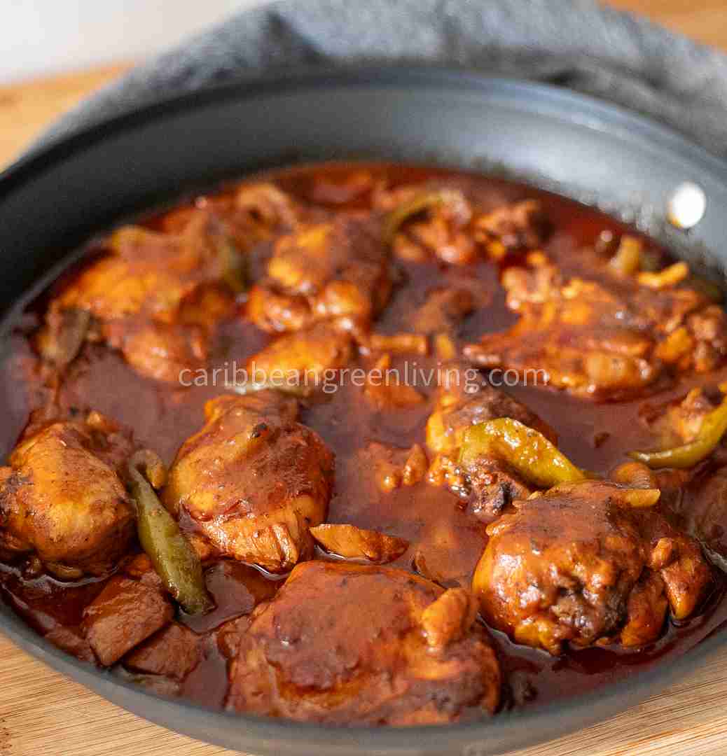 Haitian stewed chicken Caribbean style