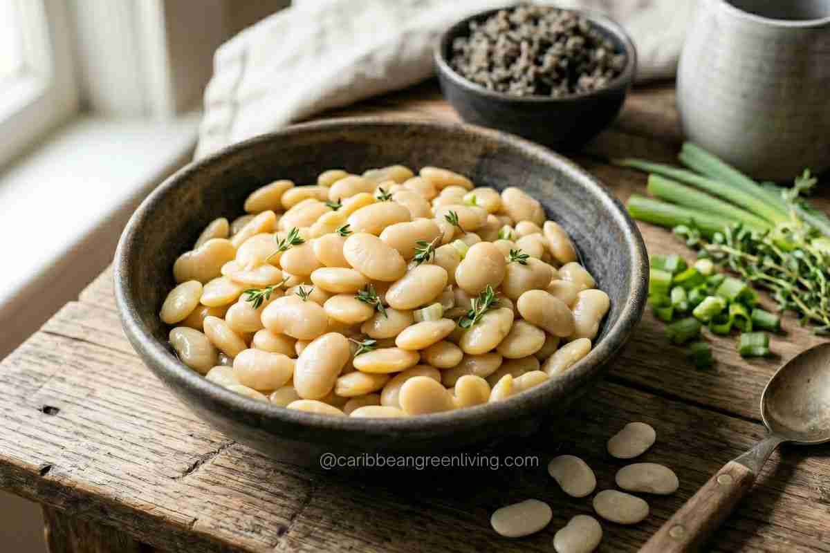 Beans and Legumes Guide for Caribbean Cooking: Types, Tips, and Recipes 22 Lima Beans (Butter Beans)
