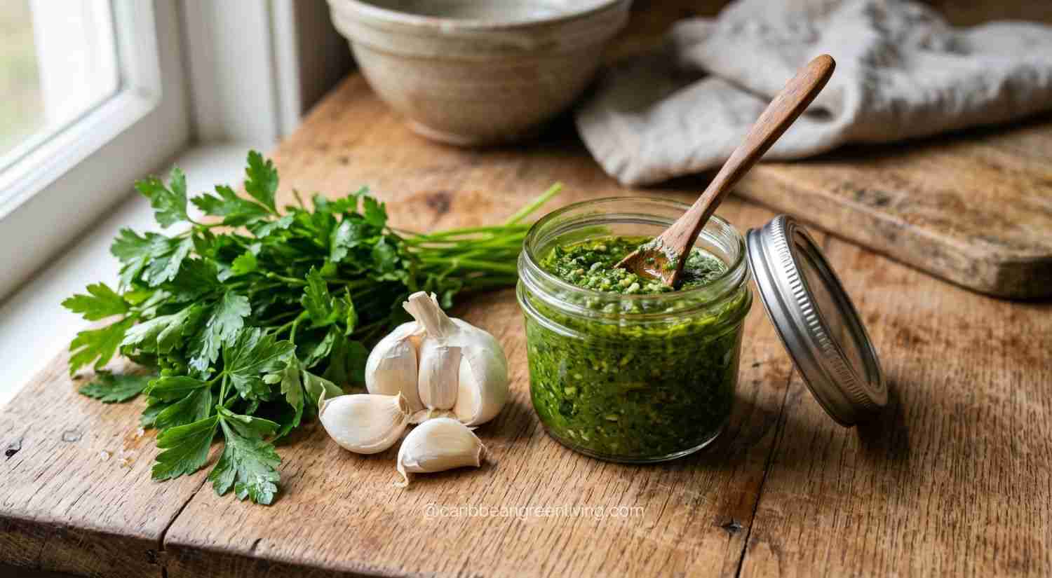 garlic and parsley paste