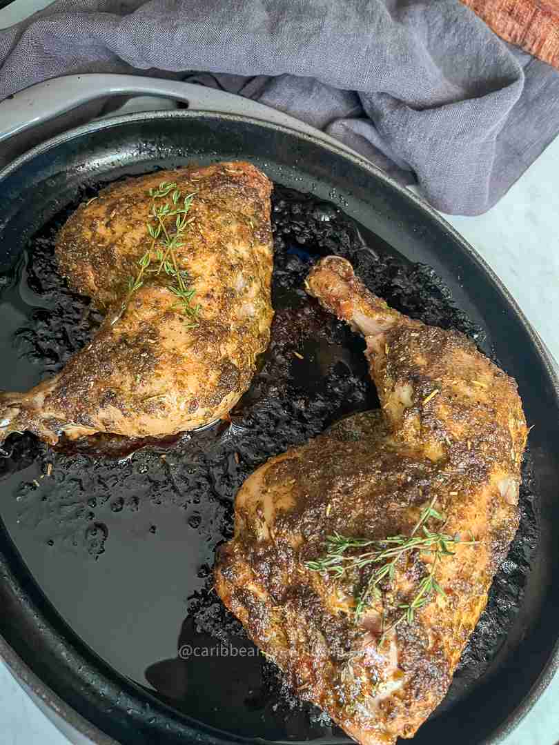 baked chicken leg quarters recipe