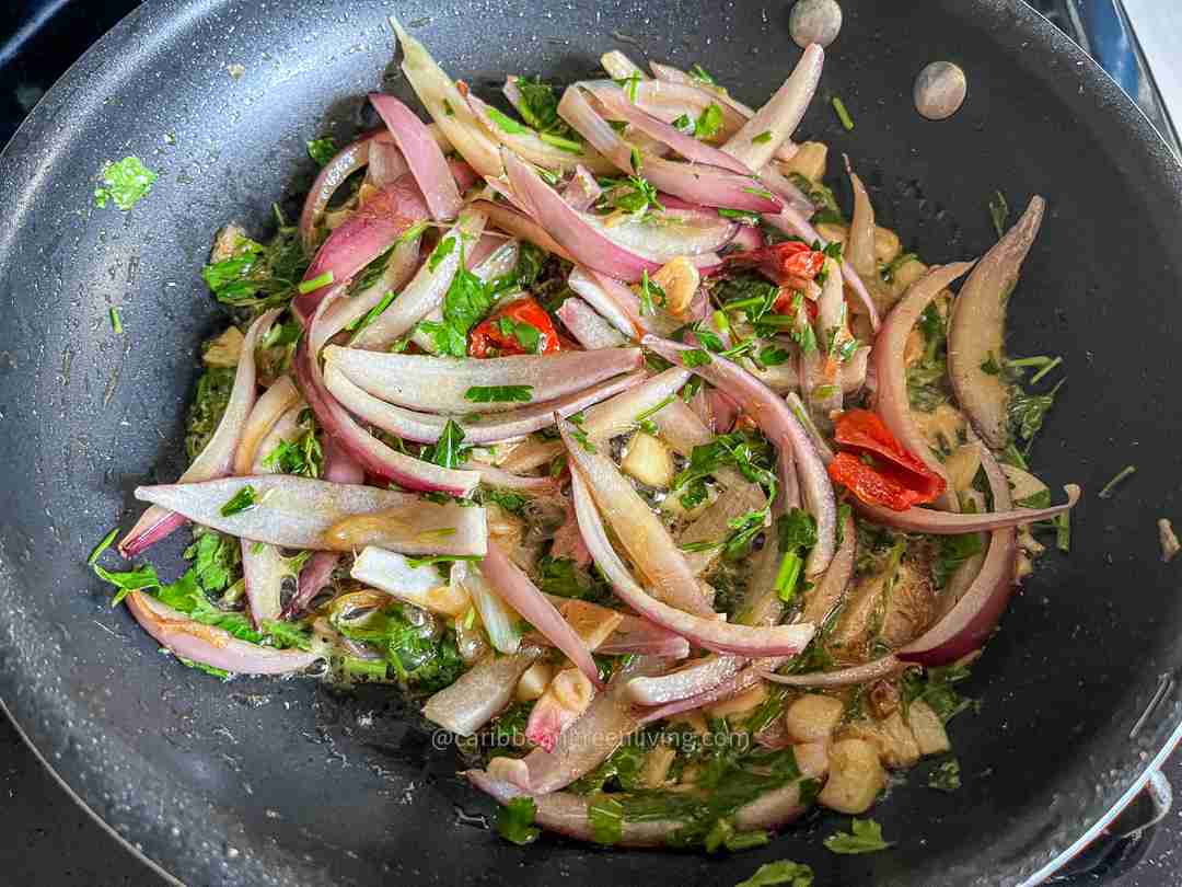 Salted Mackerel with fresh herbs and onion