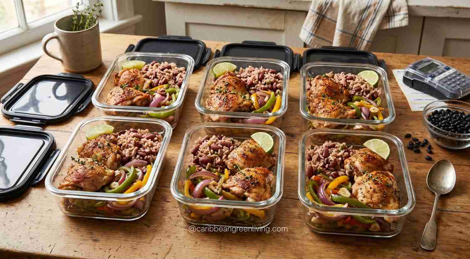 budget protein meal prep ideas - Chicken and rice meal prep