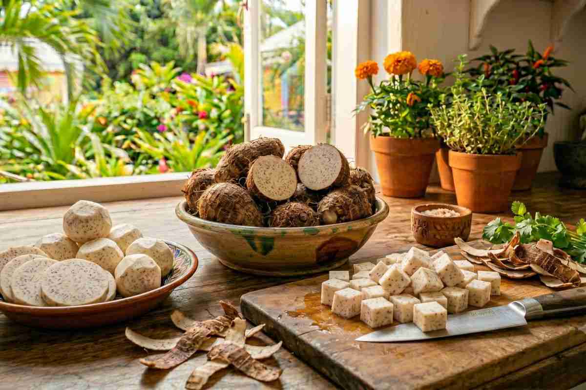 The Ultimate Caribbean Ground Provisions and Root Vegetables Guide 40 Dasheen (Taro)