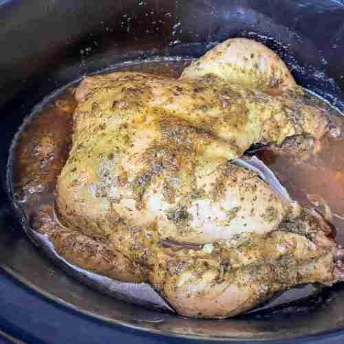 Easy Slow Cooker Whole Chicken with Haitian Epis