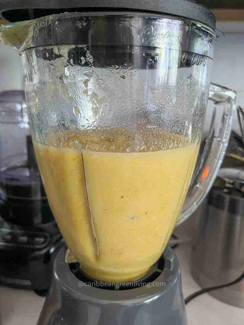 Yautia and Eddoe in blended for Soup