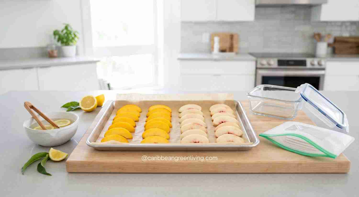 How to Freeze Peaches