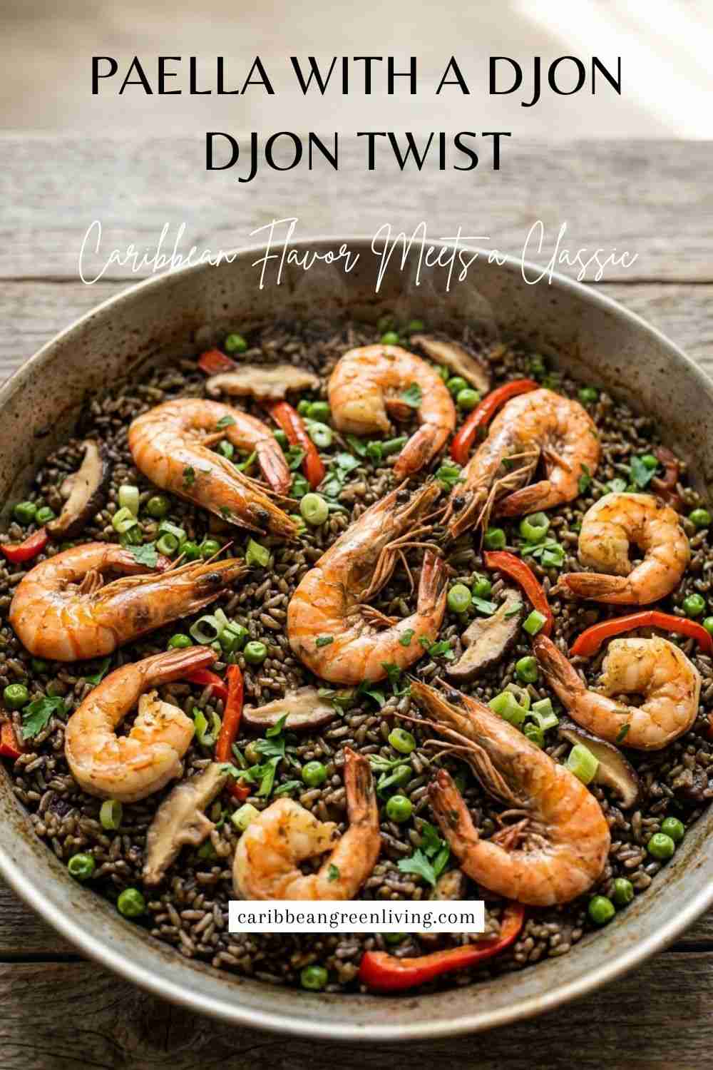 Conch Recipes: Caribbean Ways to Cook Conch (Lambi) 19 Paella with a Djon Djon Twist recipe