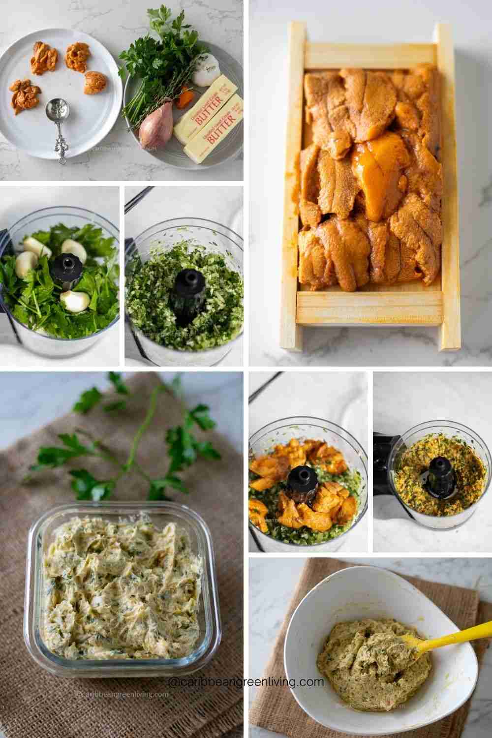 Uni Butter - steps to make uni butter
