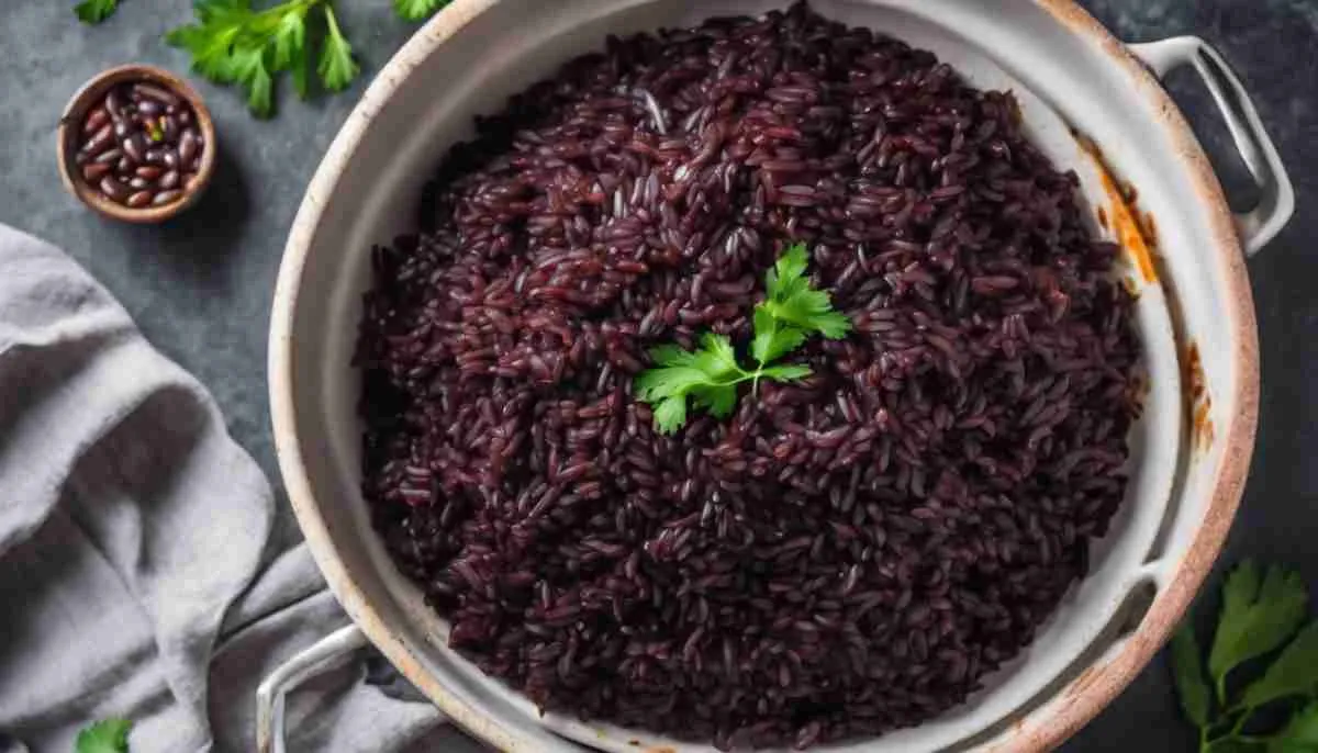 Cooked Black Rice
